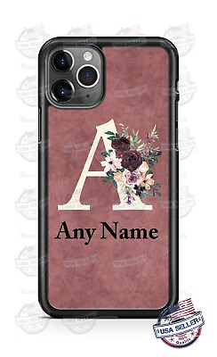 #ad Bouquet Monogram Rose Vine Phone Case Cover For iPhone 11 Pro Samsung A20 LG etc $20.95