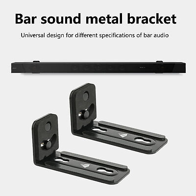 #ad Soundbar Bracket Convenient Scratch resistant Anti slip Sound Bar Wall Mount $24.92