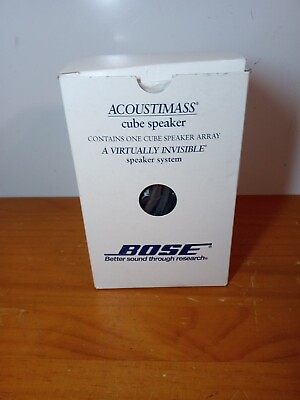 #ad Bose Double Cube Speaker Black Excellent Acoustimass Lifestyle $32.50