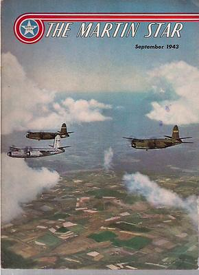 #ad MARTIN STAR Aircraft Magazine September 1943 $24.99