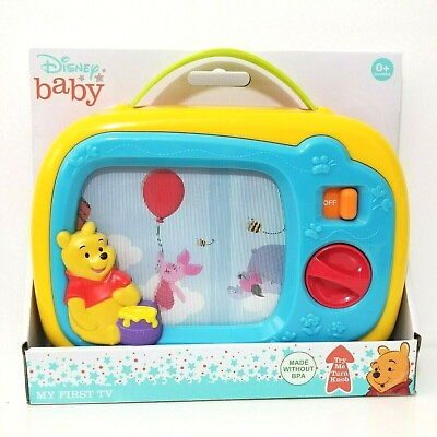 #ad New Disney Baby My First TV Winnie the Pooh Wind up musical TV Made without BPA $19.99