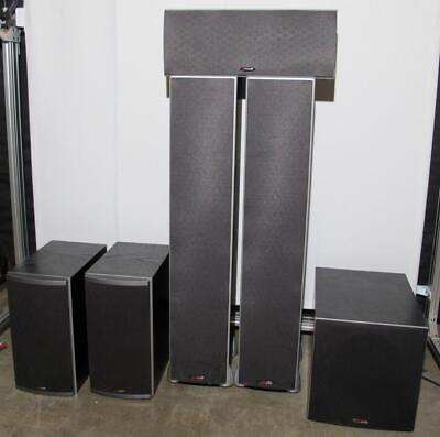 #ad Polk Audio 6pc. Surround Speaker Set Tested LOCAL PICKUP ONLY AUSTIN TX $374.99