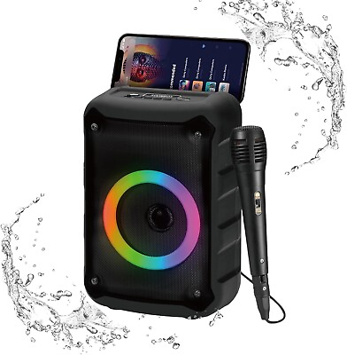 #ad Portable Bluetooth Speaker RGB Multi Colors Rhythm Lights TWS Pairing $109.99