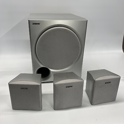 #ad Sony Subwoofer SS WMSP66 With 3 Home Theater System Speakers SS CNP66 SS MSP66R $89.99