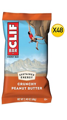 #ad CLIF BARS Energy Bars Crunchy Peanut Butter 48 Individual Bars 2.40 oz NEW $47.95