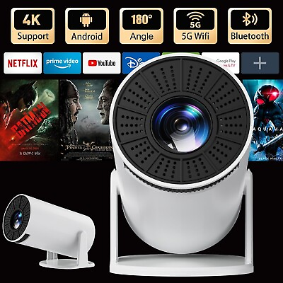 #ad HD Smart Projector Hy300 4K Android 11 TV Box Home Cinema Theatre WIFI HDMI USB $79.99