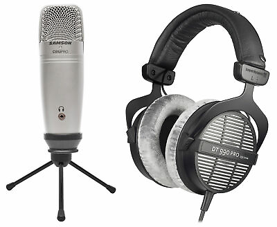 #ad Samson C01U Pro Recording Podcasting MicrophoneDT 990 Beyerdynamic Headphones $199.94