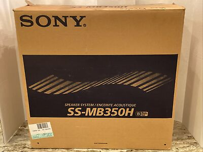 #ad New Sony SS MB350H 3 Way Stereo Speaker Black Wood Case 120W Tested Working 21quot; $175.00