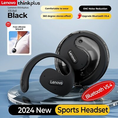 #ad Lenovo X15 pro Bluetooth 5.4 Earphones Headphones Ear Hook Earbuds Headset Music $26.99