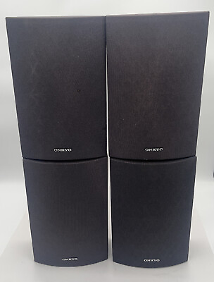 #ad Onkyo Surround 4 Speakers Home Stereo SKB 530 SKM 530S Black Good Condition $74.00