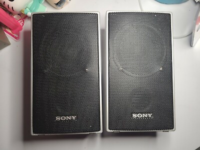 #ad #ad Sony SS TS71 Surround Sound System Left amp; Right Speakers Home Theater Tested $34.99