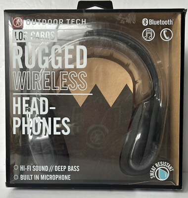#ad Outdoor Tech Los Cabins Rugged Wireless Head Phones Black OT1900 B Open Box C $39.95