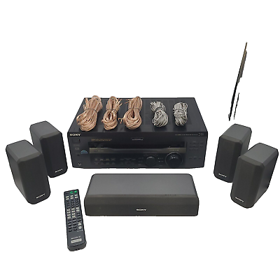 #ad Sony STR DE445 AM FM Stereo Receiver Surround Sound with Speaker System $149.31
