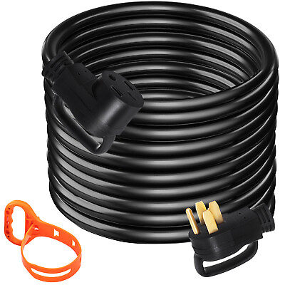 #ad VEVOR RV Extension Cord 15 50ft 50a Power Cable Rain Proof for Motorhome Camper $164.99