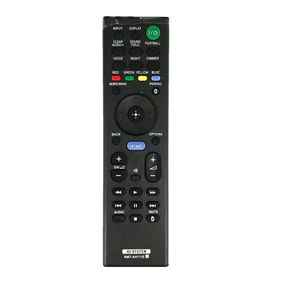 #ad NEW RMT AH111E Remote Control For Sony Sound Bar AV System HT ST5 HT XT1 HT NT3 $7.46