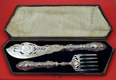 #ad #ad Renaissance by Martin Hall and Co Sterling Silver Fish Serving Set 2pc in Box $489.00