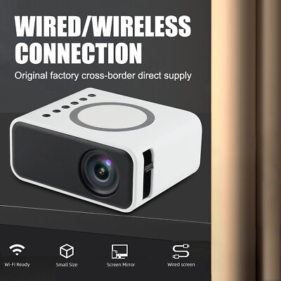 #ad NEW Mini Projector 3D LED WiFi Video Home Theater Cinema For IOS Android System $40.99
