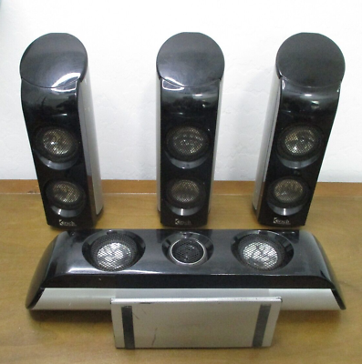 #ad Kirsch K3 Loud Speaker Home Cinema Surround Sound 4 Piece Set Tested OK $89.99
