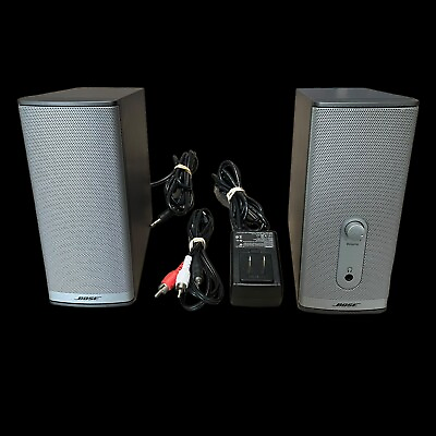 #ad Bose Companion 2 Series II Multimedia Speaker System w OEM Power Cords *TESTED* $44.99