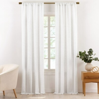 #ad Gap Home Multi Nep Organic Cotton Light Filtering Window Curtain Pair. E13 $29.99