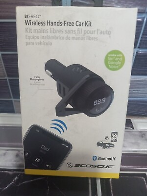 #ad #ad New Scosche Bluetooth FM Transmitter 2.4A 12W 2 Port USB A Black 2A1 $17.00