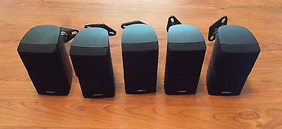 #ad 5 Bose Lifestyle Speakers Excellent Condition No Tears Or Rips With Mounts $235.00