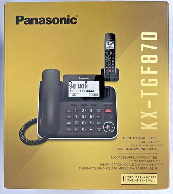 #ad Panasonic Home Phone KX TGF870 1 Handset 1 Corded **PLEASE READ DESCRIPTION** $68.00