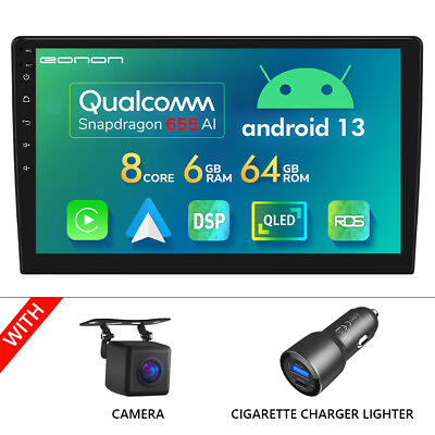 #ad CAM10.1quot; Car Double Din Android 13 8 Core 664 GPS Radio CarPlay Bluetooth HDMI $306.44
