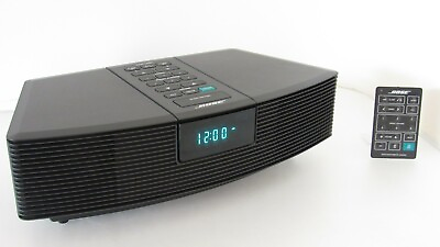 #ad Bose Wave Radio AM FM Stereo Digital Alarm Clock Bundled Remote AWR1 1W $229.99