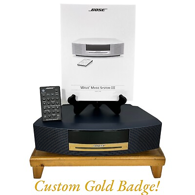 #ad ✅ MIDNIGHT BLUE amp; GOLD Bose Wave Music System III Limited Edition BLUETOOTH $499.95
