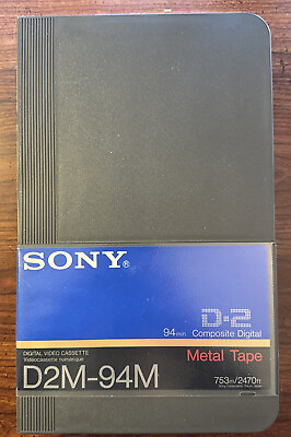 #ad New Vintage Sony Metal Tape Digital Videocassette D2M 94M 753m 2470ft $26.99