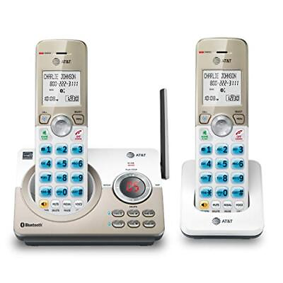 #ad ATamp;T DL72219 DECT 6.0 2 Handset Cordless Phone for Home 2 Handsets White $38.09