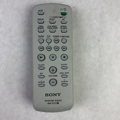#ad Sony System Audio Remote Control RM SC3 Gray OEM Original Genuine Replacement $7.99