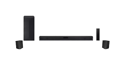 #ad LG 4.1 Channel Soundbar with Surround Sound Speakers Black $250.00
