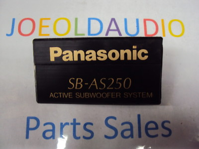 #ad Panasonic Subwoofer SA AS250 Subwoofer Grill Logo. Parting Out SA AS250 $11.99