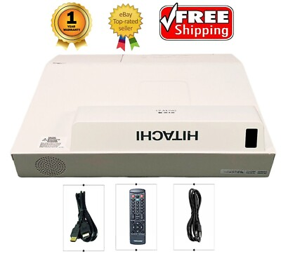 #ad HITACHI CP AX3503 3LCD PROJECTOR 3600 LUMENS Home Theater HDMI 1080p w Bundle $155.89