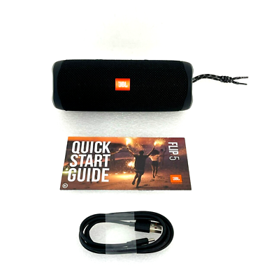 #ad JBL Flip 5 Portable Waterproof Bluetooth Speaker Black New $67.50