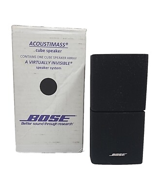#ad BOSE Acoustimass Swivel Doubleshot Single Cube Array Speaker Black UNUSED In Box $79.98