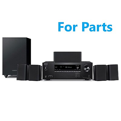 #ad Onkyo HT S3910 5.1 Channel Home Theater Receiver amp; Speaker Package $95.00