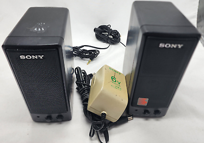 #ad Sony SRS 55 Portable Speakers 2 SPEAKERS ONLY EUC Japan $44.99