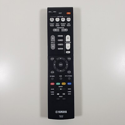 #ad Yamaha Remote Control RAV534 Genuine for Yamaha Home Theater Receiver Black C $20.97
