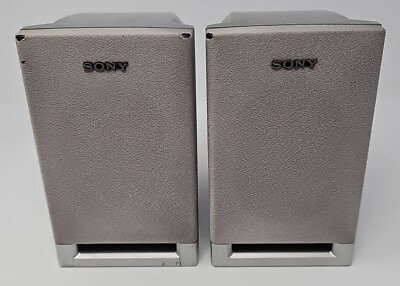 #ad Lot of 2 Sony speakers SS MSP95 Satellite Surround Sound Home Theater No Wires $14.85