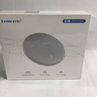 #ad Lemorele Bluetooth Speakerphone w 4 Mics 360° Voice Pickup. Echo Cancellation $60.99
