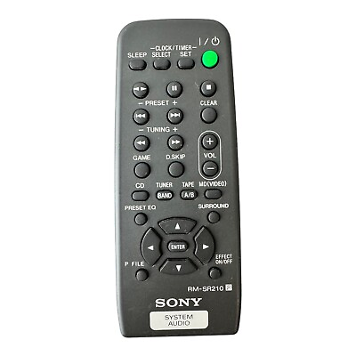 #ad Sony System Audio Remote RM SR210 Replacement Black Has Been Tested $11.97