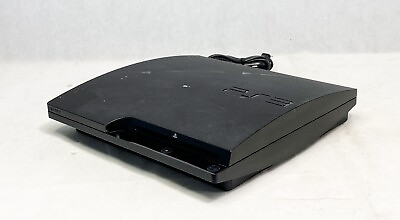 #ad Sony PlayStation 3 Slim CECH 3001A PS3 160GB Black Console Gaming System WORKS $98.99