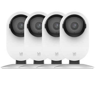 #ad YI 4pc Home Camera 1080p Wireless IP Security Surveillance System Night Vision $44.79