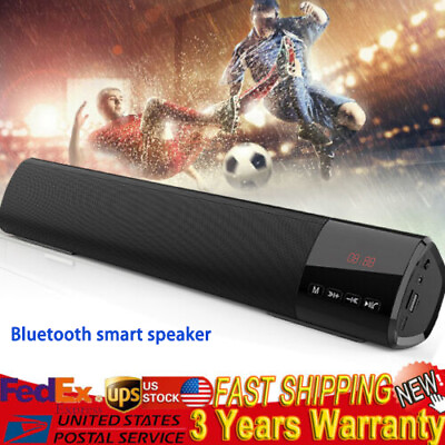 #ad Car Bluetooth Smart Speaker Wireless Stereo Bass USB TF FM Portable Radio New $26.00