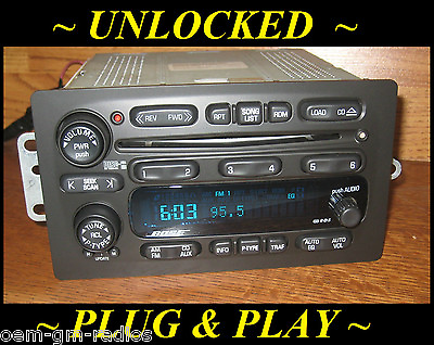 #ad Unlocked 2002 03 CHEVY Trailblazer GMC Envoy BOSE 6 Disc CD Changer Radio Player $325.00