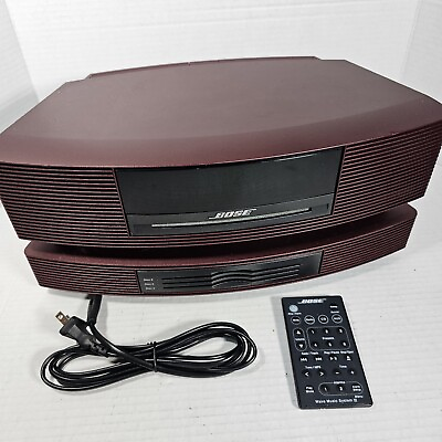#ad BOSE Wave Radio III 3 Music System AM FM CD with 3 Disc CD Changer Burgundy $339.99