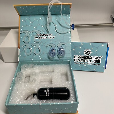#ad Eargasm Earplugs Aquaplugs Sound In Water Out Perfect for Swimming Surfing $48.99